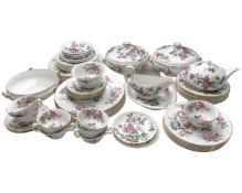 A sixty-three piece harlequin Wedgwood part-tea and dinner service decorated with butterflies and