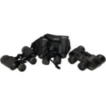 Three pairs of binoculars comprising Tokushu,