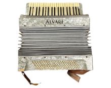 A German Alvari piano accordion.