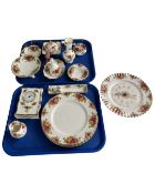 Approximately nineteen pieces of Old Country roses Royal Albert china, dinner plates,