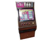 A pig-in-the-middle coin operated gambling machine.