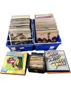 Three boxes containing assorted vinyl LPs,
