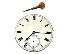 A good quality minute-repeating pocket watch movement removed from a damaged Frodsham case