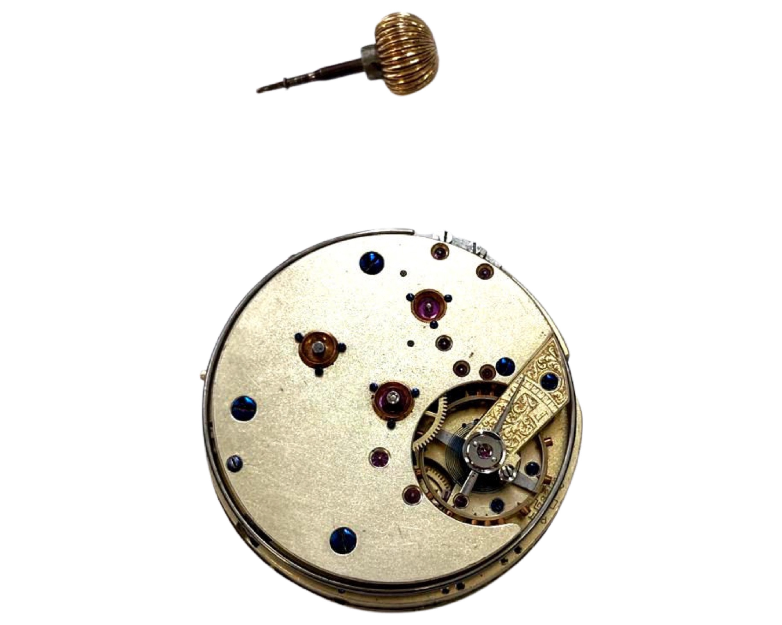 A quarter-repeating pocket watch movement - Image 2 of 2