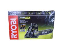 A Ryobi Power XT petrol chain saw, boxed CONDITION REPORT: Body only, no blade.