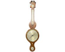 An early 20th century Continental mahogany barometer.