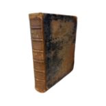 An 18th century leather bound Holy Bible, printed by Alexander Kincaid, Edinburgh 1762,