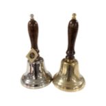 Two Hill hand bells (height 40cm).