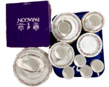 A Paragon Belinda 45 piece china tea and dinner service together with two further matching cake