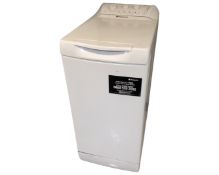 A Hotpoint 7kg Slimline top loading washer.