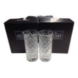 A set of six Stuart Crystal high ball glasses (boxed).