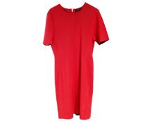 A Paul Smith lady's red and charcoal grey dress, size XL.