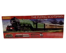 A Hornby OO gauge Flying Scotsman train set.