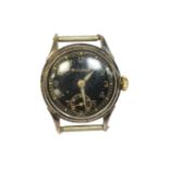 A mid 20th century stainless steel Bulova wristwatch, the case back numbered 3510949,