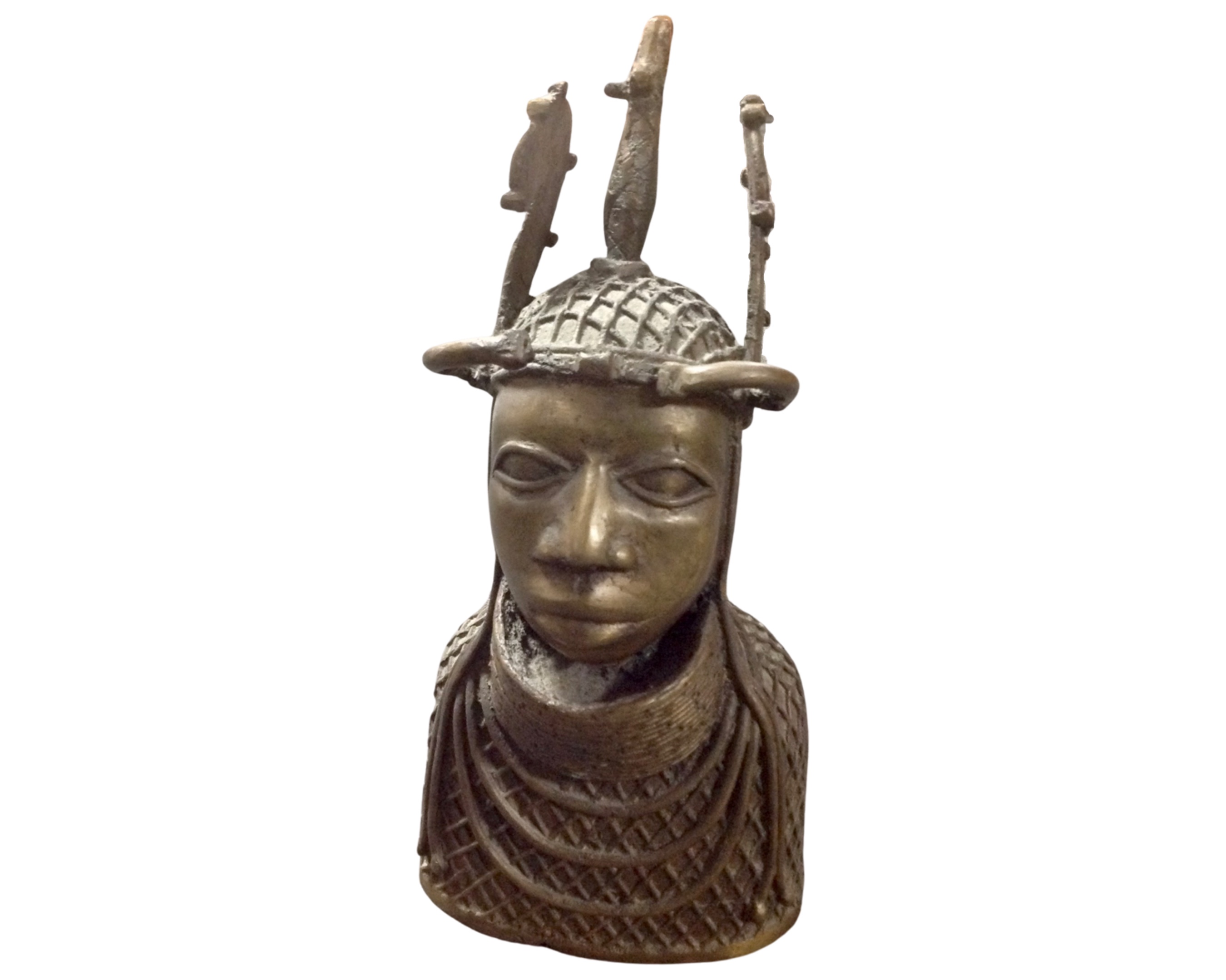 A West African Benin bronze tribal bust.