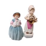 A Royal Doulton figure, Bunny HN2214, together with a Royal Worcester figure,