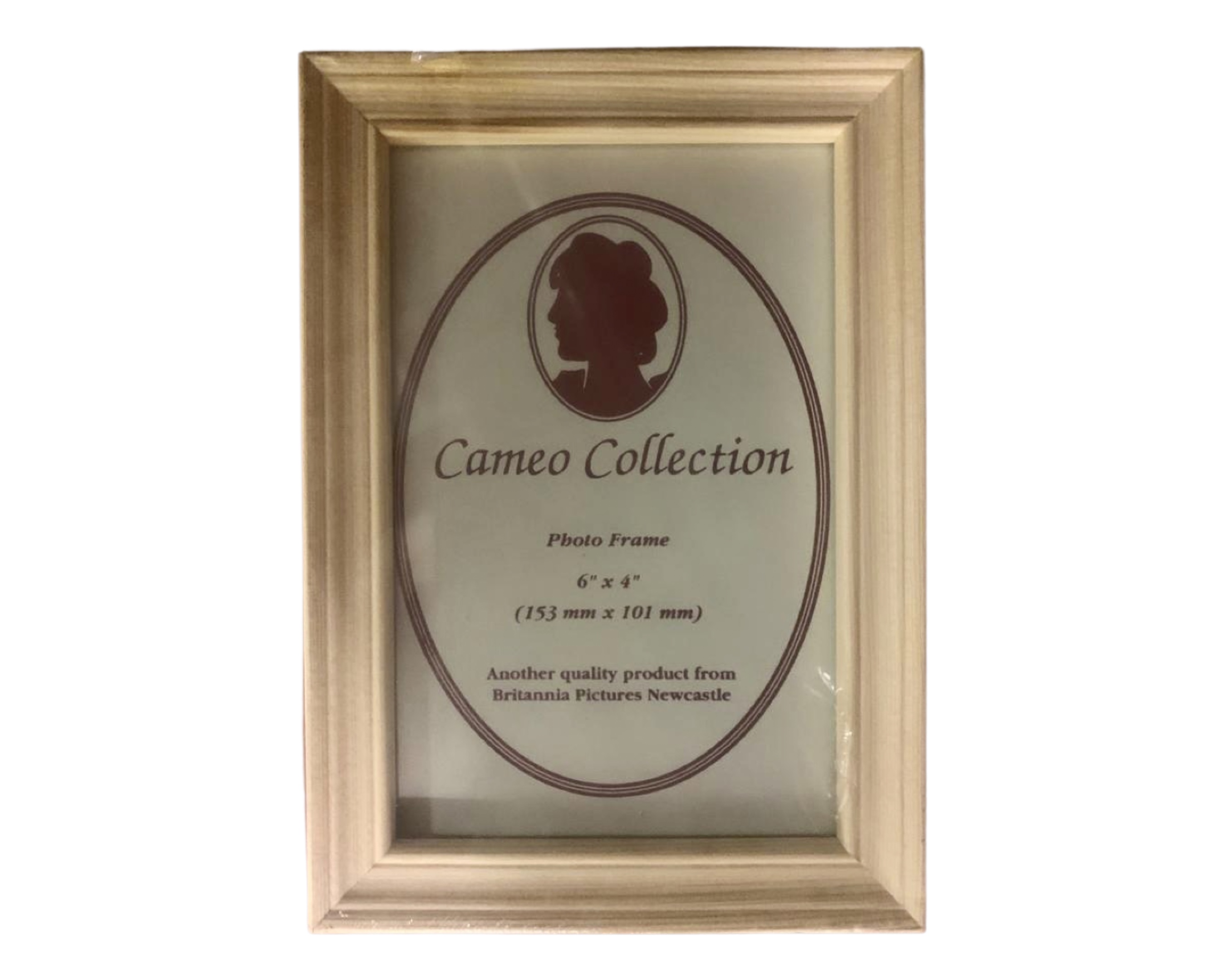 One crate containing forty eight Cameo Collection 6" x 4" pine photo frames,