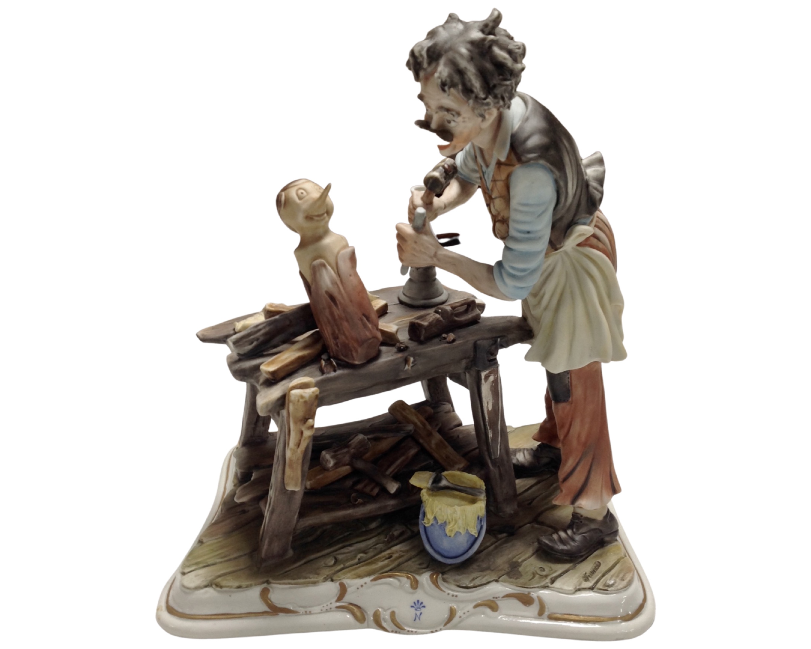 A Capodimonte figure, Geppetto.