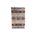 A Kashmiri chain stitch rug,