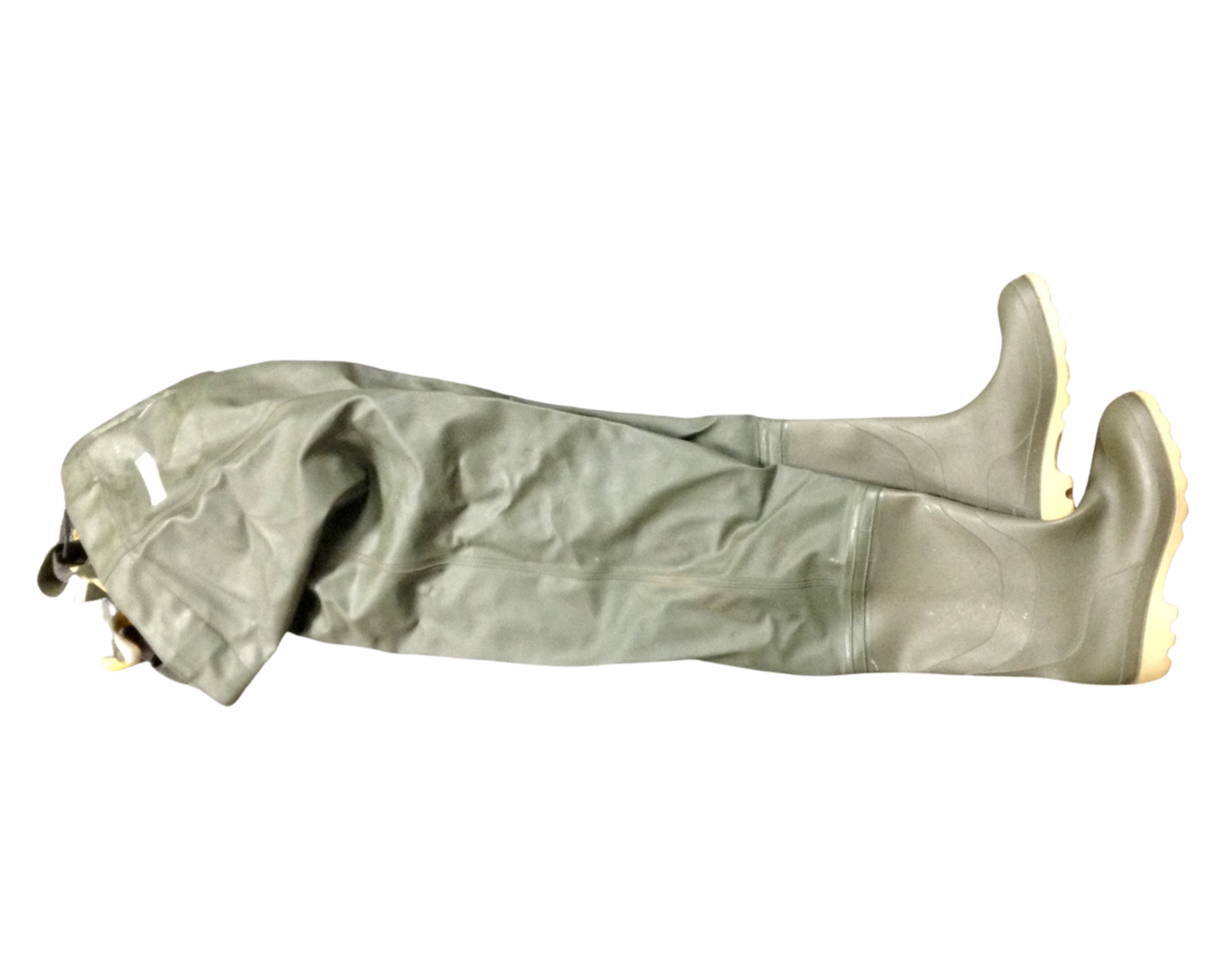 A set of ocean fishing waders.