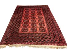 A Bokhara carpet, Afghanistan, 206cm by 296cm.