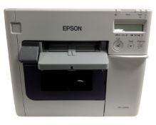 An Epson TM-C3500 colorworks label printer.