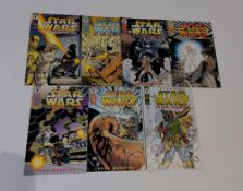 Collection of Classic Star, Darth Maul, and Star Wars Infinities comics.