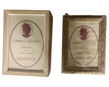 One crate containing sixty one Cameo Collection 6" x 4" photo frames, in two different finishes,