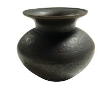 A miniature Indian enamelled pot.