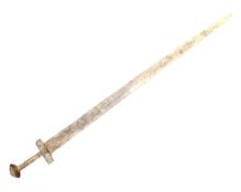 A medieval style sword.