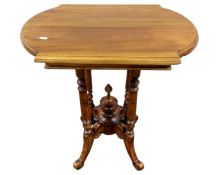 An Indonesian hardwood Victorian style occasional table.