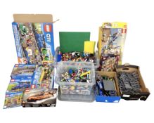 A large quantity of LEGO including LEGO City 60052 train set, 7499 train pack,