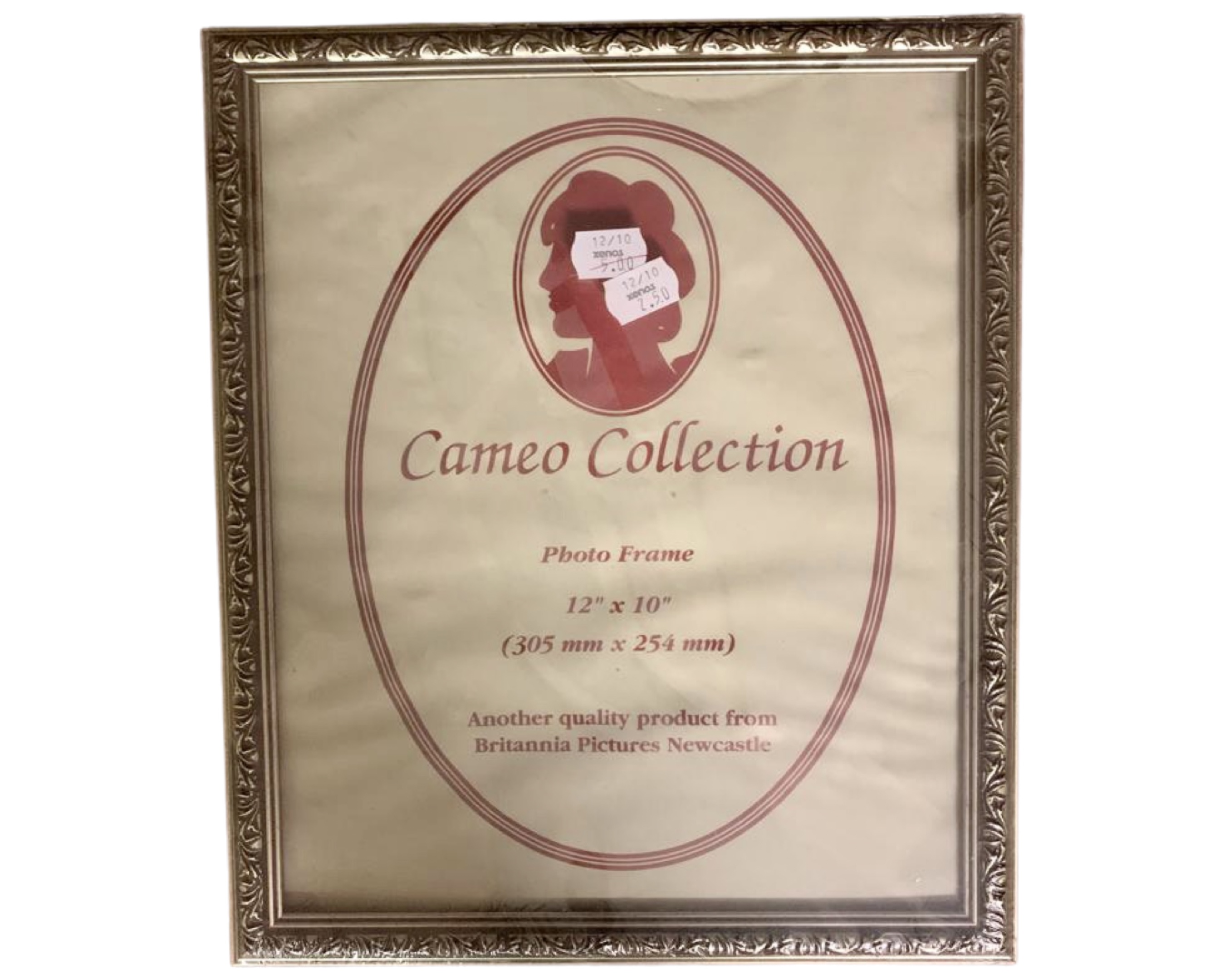 One crate containing fourteen Cameo Collection 12" x 10" gilt finish photo frames,