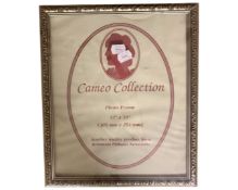 One crate containing fourteen Cameo Collection 12" x 10" gilt finish photo frames,