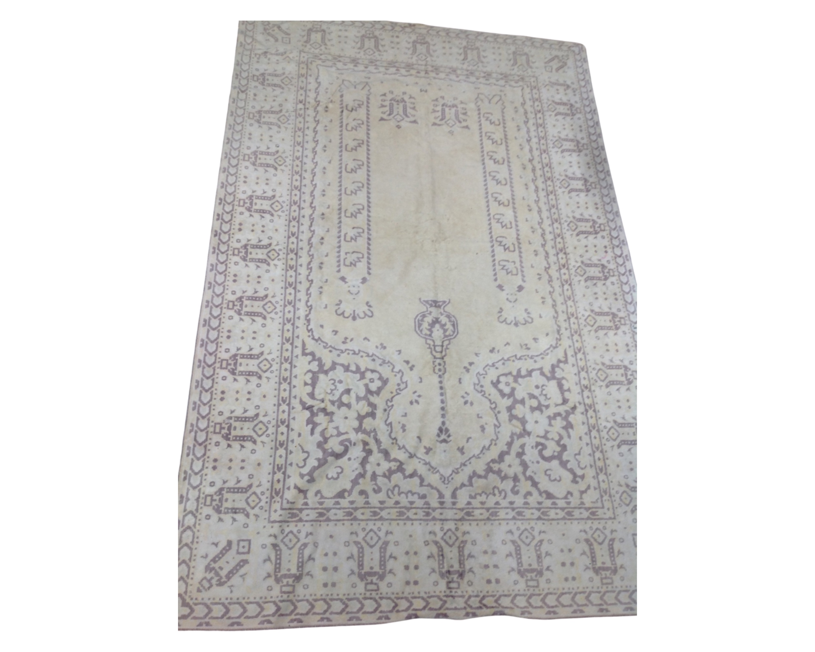 An Indian rug on cream ground, 122cm by 188cm.