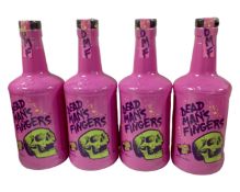 Four bottles of Dead Man's Fingers rum, Passion Fruit, 1 litre.