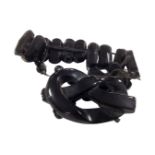 A Whitby Jet bracelet.