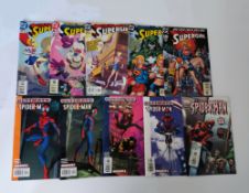 US variant DC and Marvel comics - Supergirl issues # 75 - 79, Ultimate Spider-Man issues # 28, 34,