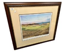 After Graheme Baxter : The Tenth Hole at Turnbury, limited edition colour print, signed in pencil,