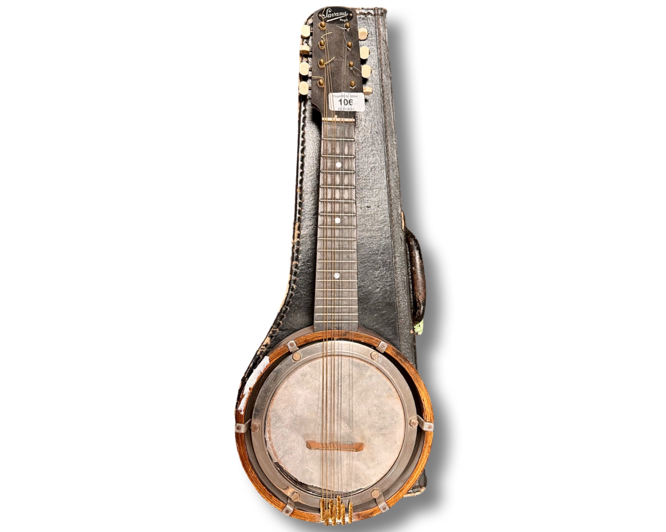 A banjo mandolin a/f CONDITION REPORT: Needs new vellum.