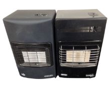 Two gas heaters by Royal and Delonghi.