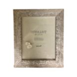 One crate containing thirty large Fotolijst silver wood finish 20 cm x 25 cm photo frames,