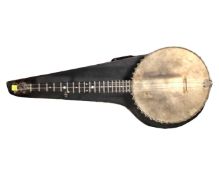 A late 19th/20th century five string banjo CONDITION REPORT: Lacking strings.