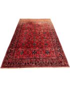 A Bokhara carpet, Afghanistan, 200cm by 286cm.