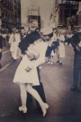 After Alfred Eisenstaedt poster of VJ Day Kiss in Times Square,