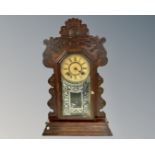 A 19th century American gingerbread clock.