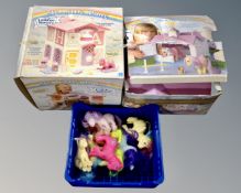 A vintage My Little Pony show stable and lullaby nursery (both parts boxed),