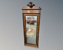 A 19th century mahogany and ebony mirror, 65cm by 169cm.