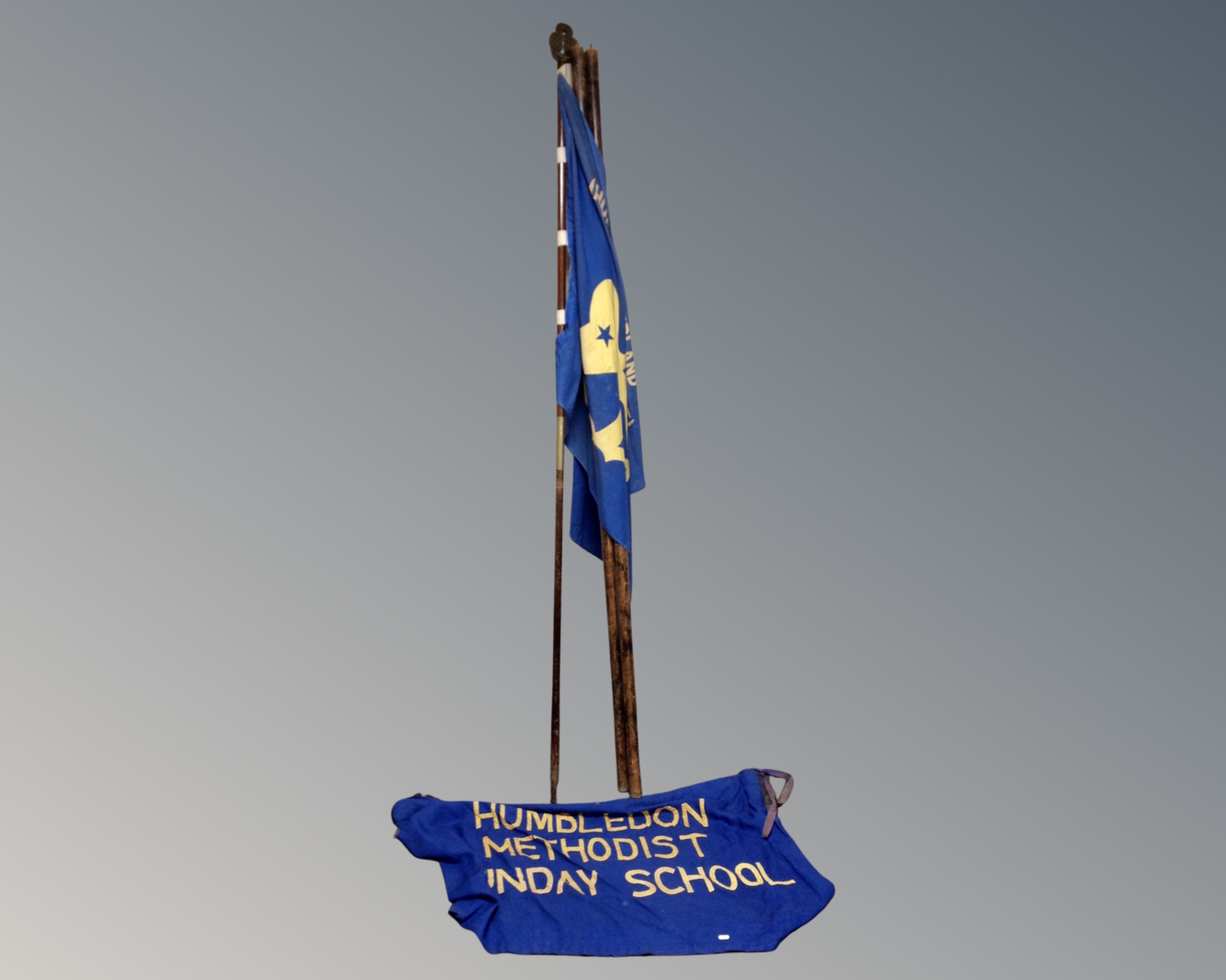 A Girl Guide flag pole,