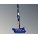 A Girl Guide flag pole,